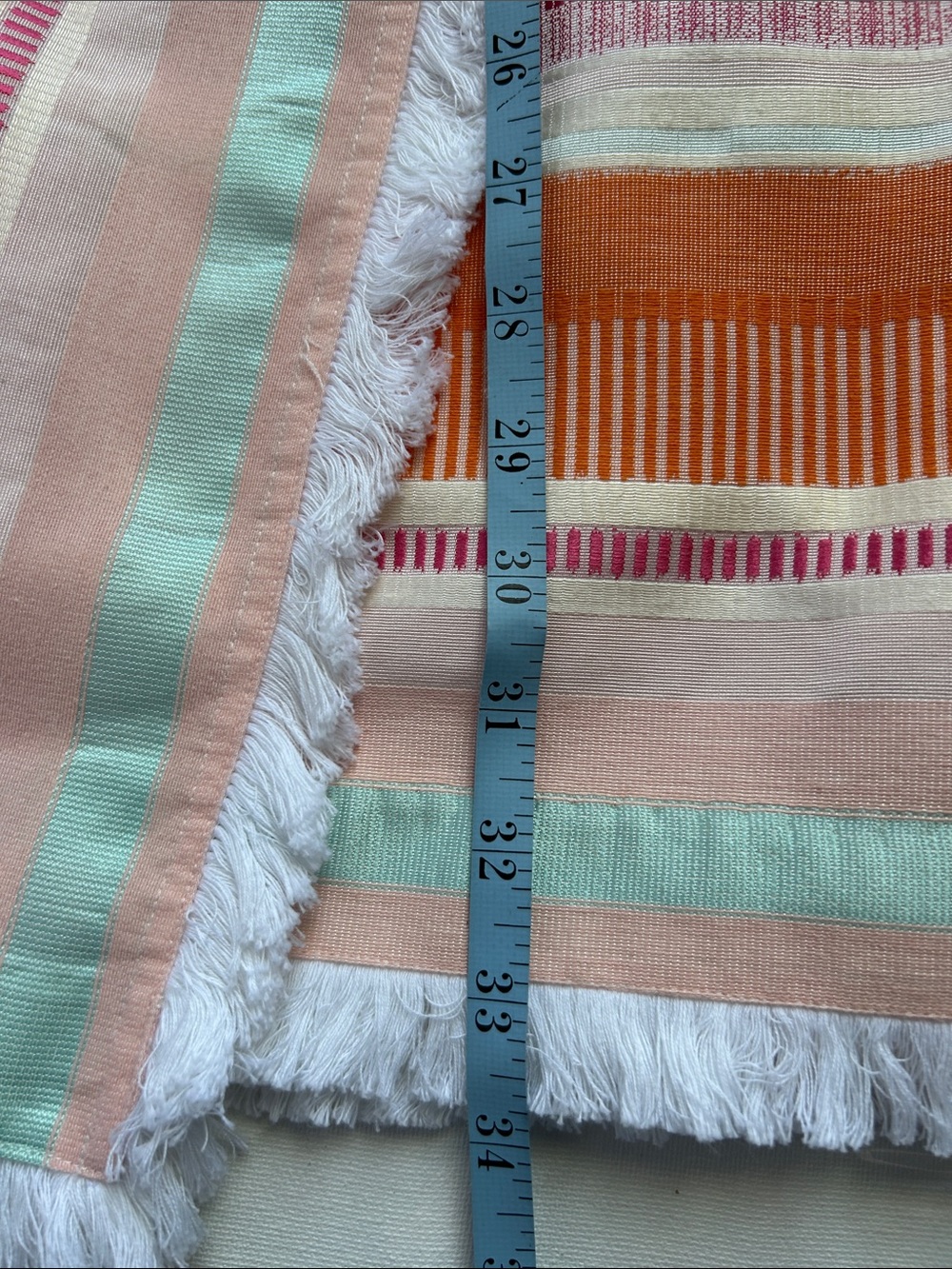 Hutch White Halter Mini Dress with Orange, Pink & Mint Striped Skirt - Picture 11 of 13